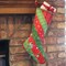 Holiday Strip Stocking Quilt-As-You-Go Kit – DIY Christmas Quilted Stocking Kit, Pre-Cut Batting, Easy Sewing Craft for Beginners & Gifts